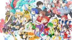 Anime anime girls hatsune miku vocaloid megurine luka kagamine 