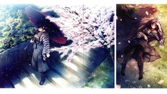 Anime anime girls innocent grey cartagra Japanese clothes 