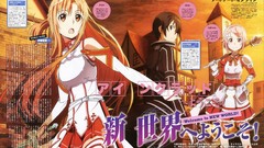 Anime anime girls kirigaya kazuto sword art online yuuki asuna 