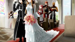 Anime anime girls kirigaya kazuto sword art online yuuki asuna 