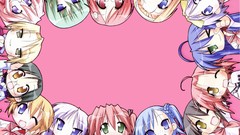 Anime anime girls lucky star hiiragi tsukino hiiragi kagami 