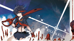 Anime anime girls Matoi Ryuuko Kill la Kill sword torn clothes