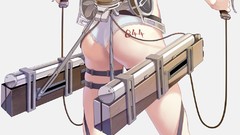 Anime anime girls mikasa ackerman shingeki no kyojin