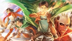 Anime anime girls mikasa ackerman shingeki no kyojin eren 