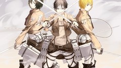 Anime anime girls mikasa ackerman shingeki no kyojin eren 