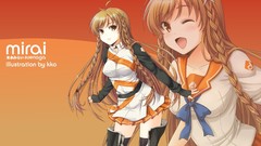 Anime anime girls mirai millenium artwork Mirai Suenaga