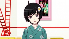 Anime anime girls nisemonogatari artwork Japanese clothes 