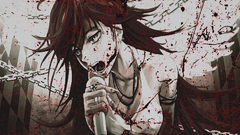 Anime anime girls panty and stocking with garterbelt blood Women