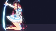 Anime anime girls panty and stocking with garterbelt kneeling