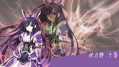 Anime anime girls purple hair date a live Yatogami Tohka