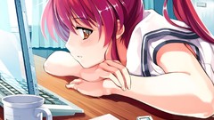 Anime anime girls school uniforms game cg suiheisen made nan 