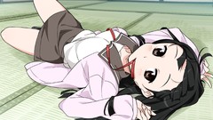 Anime anime girls school uniforms seifuku black hair tamayura 