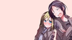 Anime anime girls shingeki no kyojin christa renz Ymir 