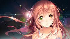 Anime anime girls soft shading pink hair heterochromia Tidsean