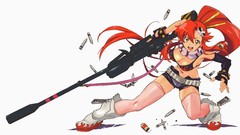 Anime anime girls tengen toppa gurren lagann Littner Yoko 