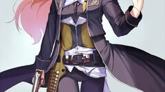 Anime anime girls touhou kirisame marisa girls with guns gun hat