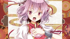 Anime anime girls touhou open mouth video games Chinese clothes 