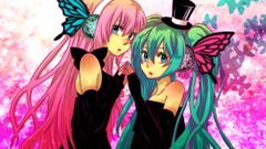 Anime anime girls vocaloid hatsune miku megurine luka Women hat