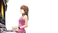 Anime anime girls white