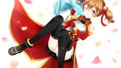 Anime armor red eyes drake stockings anime girls brown eyes 