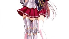 Anime armor skirts walkure romanze kisaki mio Simple Background 