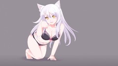 Anime bakemonogatari hanekawa tsubasa nekomimi 