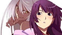 Anime bakemonogatari senjougahara hitagi hanekawa tsubasa 
