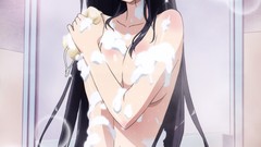 Anime bathing wet long hair nude katsura Tsuruma Konoe