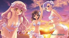 Anime Beaches anime girls bikini Rinne no Lagrange