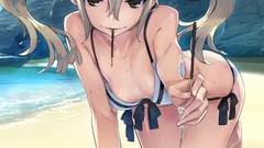 Anime Beaches anime girls bikini Robotics Notes Koujiro Frau