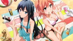 Anime Beaches anime girls bikini yahari ore no seishun love 