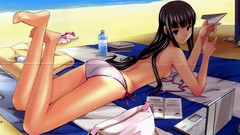 Anime Beaches barefoot brunettes kimikiss bikini scans topless 