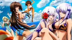 Anime Beaches muv-luv bikini Inia Sestina Cryska Barchenowa 