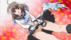 Anime Beige schoolgirls skirts oretachi ni tsubasa wa nai 