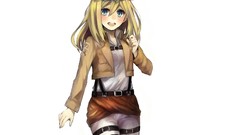 Anime blondes anime girls blue eyes shingeki no kyojin christa 