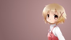 Anime blondes anime girls brown eyes short hair hidamari sketch 