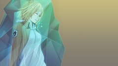 Anime blondes anime girls closed eyes shingeki no kyojin Annie 