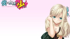 Anime blondes anime girls green eyes school uniforms boku wa 