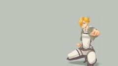 Anime blondes anime girls shingeki no kyojin grey background 