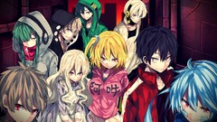 Anime blondes blue hair anime girls green hair gray hair 