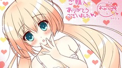 Anime blondes blush anime girls bra yuki cleavage Ameto