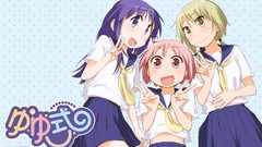 Anime blondes pink hair long hair pink eyes anime girls school 