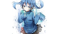 Anime blue hair anime girls blue eyes kagerou project
