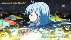 Anime blue hair anime girls ending