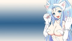 Anime blue hair Darkstalkers Felicia (Darkstalkers) Felica