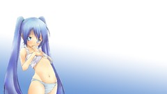 Anime blue hair long hair anime girls blue eyes hatsune miku 