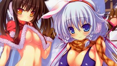 Anime blush long hair anime girls blue eyes brunettes mai 