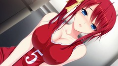 Anime blush long hair anime girls blue eyes game cg redheads 