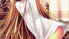 Anime blush long hair tsukasa thigh highs no panties Sakura 