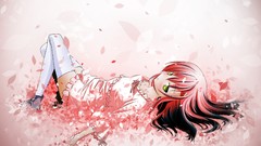 Anime blush pink hair long hair anime girls yellow eyes hayate 